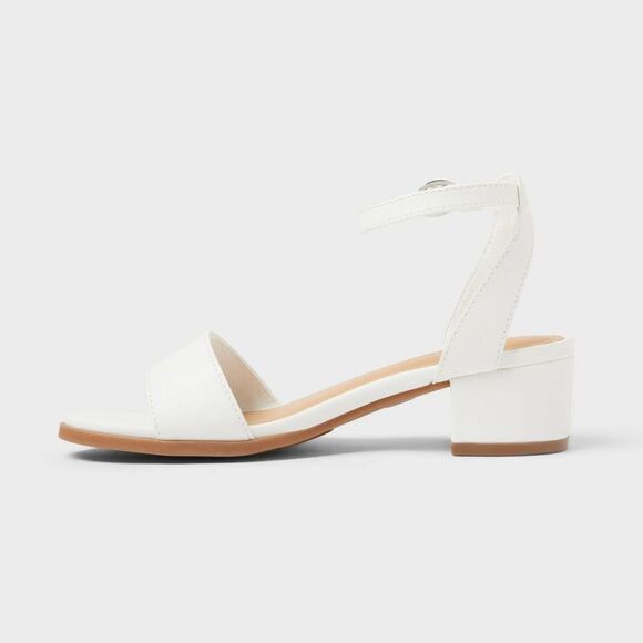 Cat & Jack - Kids' Shirley Dress Heels - Cat & Jack Cream 1 Cream - Picture 2 of 3